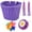 A, variant on QKURT Girl's Bicycle Basket Streamers Set, Kid's Bicycle Basket, Bike Bell Beads Beads for Girls and Boys Bike Basket Front Decoration
