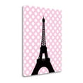 thumbnail image 2 of Tangletown Fine Art 'Eiffel Tower Polka Dots' Graphic Art Print on Wrapped Canvas, 2 of 3