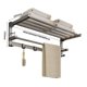 thumbnail image 2 of Toallero de baño de acero inoxidable con barra y ganchos, plegable for pared., 2 of 6