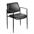 thumbnail image 5 of Boss Office Chaise d'Invité Empilable en Tissu à Dos Carré Bleu, 5 of 5