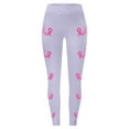 thumbnail image 4 of Fiaer Womens Leggings Lined Yoga Pants Oversized Thermal High Waisted Thickened Stretch Comfort Solid Color Workout Trousers Purple M, 4 of 4