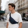 thumbnail image 1 of Mochila tipo bandolera para hombre – Tela Oxford ligera, bolsa de cintura de hombro con múltiples bolsillos de gran capacidad para viajes, senderismo y deportes al aire libre, 1 of 6