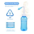 thumbnail image 6 of Neti Pot Sinus Rinse Wash Bottle Nose Cleaner Pressure Nasal Irrigation for Adult & Kid, 300 ML with 30 Nasal Wash Salt Packets and Sticker Thermometer BPA Free, 6 of 7