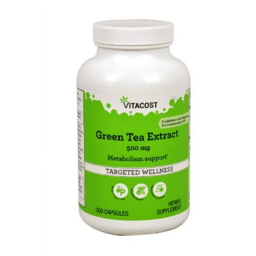 Vitacost Green Tea Extract Standardized 500 mg 300 Capsules