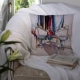 thumbnail image 3 of Dry Dock Sailboats Fabric Decorative Pillow, 3 of 4