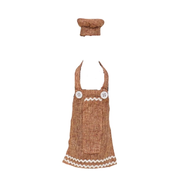 Yuarrent Cubierta de botella de vino de Navidad Forma de delantal Decoración de manga protectora A prueba de polvo Ropa de champán de Navidad Media de Kits de decoración para fiestas Caqui Yuarrent HA070539-03