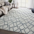 thumbnail image 2 of Abani Nova 4'W x 6'D NOV120B Blue Distressed Geometric Area Rug, 2 of 7