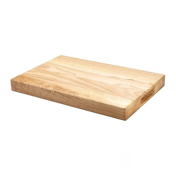 Heavy-Duty 1.75" Thick Wood Cutting Board, 18" x 30", Natural Wood