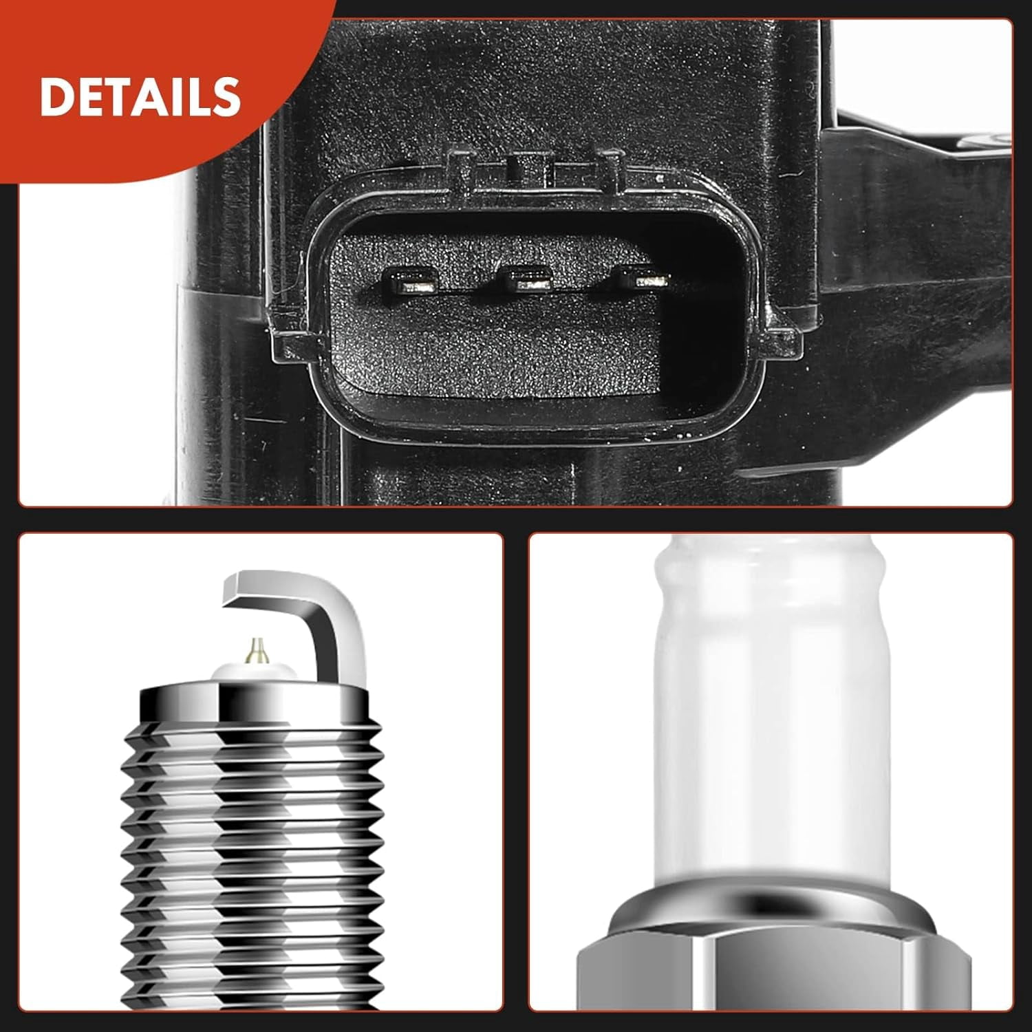 A-Premium Set of 8 Ignition Coil Pack and Iridium Spark Plugs Compatible with Nissan TITAN 2017-2020, TITAN XD 2016-2020, NV2500 2018-2020, NV3500 2018-2019, Replace# 22448EZ31A, 22448EZ31B