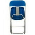 thumbnail image 4 of 10 PACK 300 Lbs Weight Capacity Commercial Quality Blue Stackable Plastic Folding Chair, 4 of 7