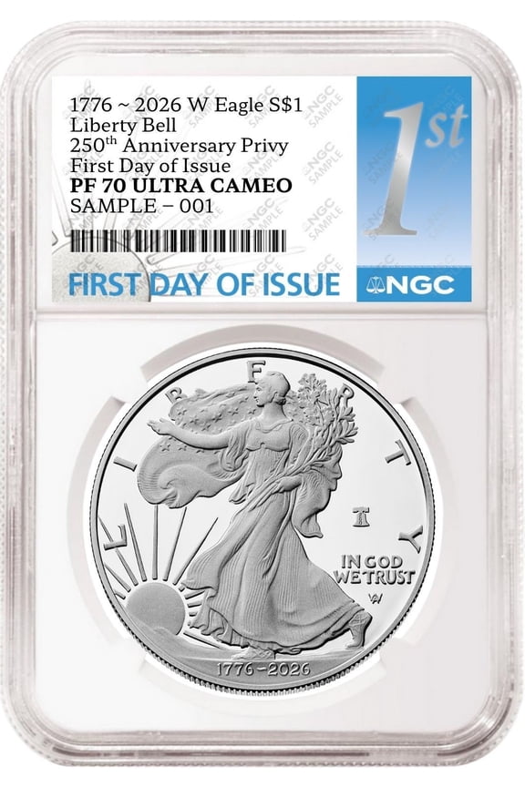 2026 W 250th Anniversary Proof Silver Eagle NGC PF 70 UC, FDOI 1st