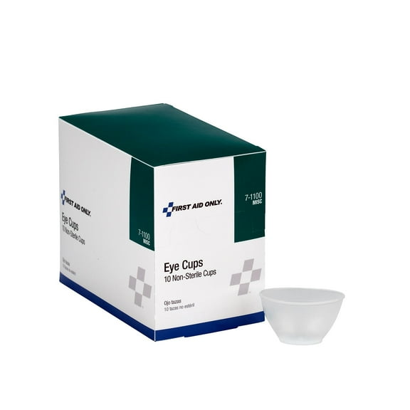First Aid Only Non-Sterile Eye Cups 10/Box (7-1100)