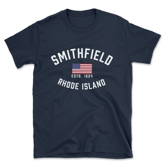 Smithfield Rhode Island Patriot Men's Cotton T-Shirt