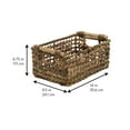 thumbnail image 3 of Woven Bacbac Storage Basket with Natural Wood Handles, 3 of 8
