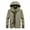 Khaki, variant on Jakets for Men Men Zipper Casual Windproof Waterproof Loose Outwear Jacket Coat
