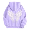 thumbnail image 6 of Puliio Womens Oversized Hoodie Soft Vintage Graphic Print Casual Fall Pullover With Front Pockets, 6 of 8