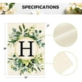 thumbnail image 5 of Monogram Letter H Floral Garden Flag 12x18 Inch Double Sided Outside, Family Last Name Initial Yard Outdoor Decoration, 5 of 6