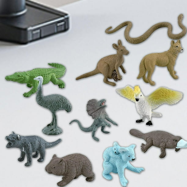 Set De 12 Figuras De Animales Australianos Realistas, Juguetes Educativos De Plástico No Tóxico Para Niños
