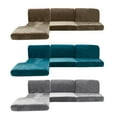 thumbnail image 2 of Generic Silver Fox Velvet Couch Cover Cushion Cover All-inclusive Couch Cover Stretch Single Double Combination Couch Hat, 2 of 8