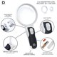 thumbnail image 5 of Lupa Deluxe Products con 3 lentes 2.5X-16X y LED, 5 of 6