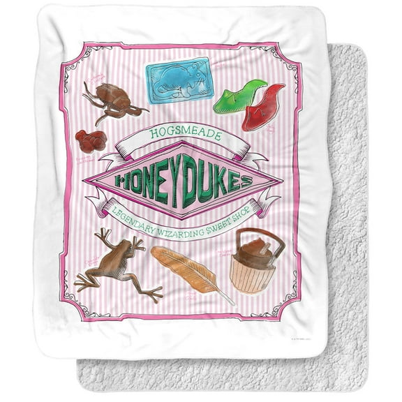 Harry Potter Honeydukes Hogsmeade Label Officially Licensed Silky Touch Super Soft Throw Blanket 50' x 60'