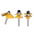 thumbnail image 3 of Rail Stile Router Bits, 3Pcs 1/4in Shank 2 Flute Roman Ogee Bit  For Wood For Door For Cabinet, 3 of 8