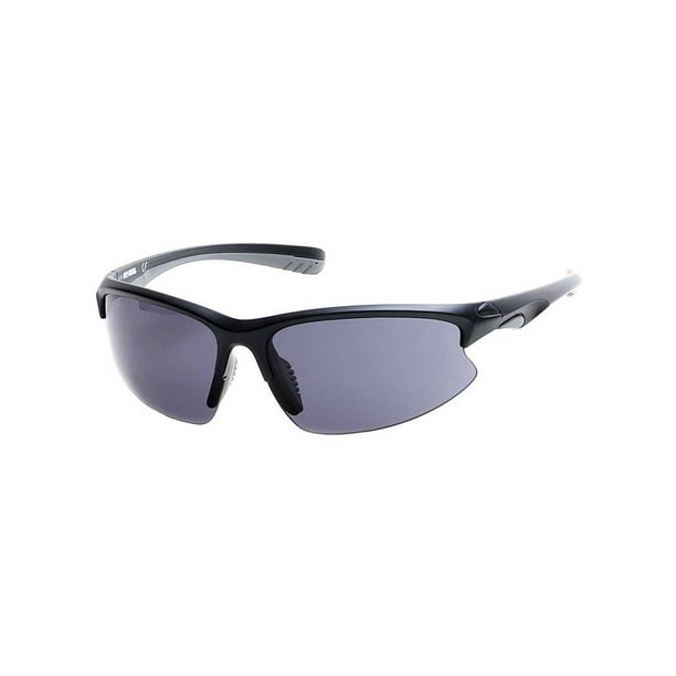 HarleyDavidson Men's SemiRimless Sunglasses, Black Frame & Smoke Gray Lens, Harley Davidson