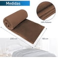 thumbnail image 3 of Cobija Matrimonial Suave Bluelander 100% poliéster Color Café, 3 of 4
