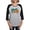 Heather/Black, variant on - Paws Ans Pep Women's Baseball T Shirt - Womens Baseball Tee
