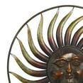 thumbnail image 5 of DecMode Copper Metal Indoor Outdoor Weathered Sun Wall Decor with Green Accents, 5 of 13