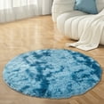 thumbnail image 4 of Tapis Rond Shaggy Taille et Couleur Parfaites pour Salon Chambre, 4 of 6