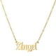 thumbnail image 5 of Collar Letras Inglesas Antiguas Dije Cadena Eslabones Hip Hop Metal 45 cm, 5 of 8