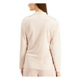 thumbnail image 2 of Alfani Womens Draped Pullover Blouse, Pink, X-Large, 2 of 4