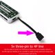 thumbnail image 3 of Cable del controlador Adaptador de ventilador pequeño de 4 pines a 5 V ARGB de 3 pines para Coolmoon Hugtrwg  Para estrenar, 3 of 4