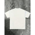 thumbnail image 2 of Pure Cotton T-Shirt)  Men's Summer Round Neck Short Sleeved Casual Pure Cotton Print SEE NO EVIL, 2 of 4