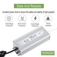 LED Driver 100 Watts 24V DC Low Voltage Transformer Waterproof IP67 LED