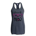 thumbnail image 1 of MmF - Women's Racerback Tank Top, up to Women Size 2XL - Meow Cute Cat Kitty, 1 of 2