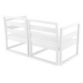 thumbnail image 4 of Mykonos Patio Loveseat White with Acrylic Fabric Natural Cushions, 4 of 11