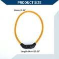 thumbnail image 4 of Candado de bicicleta Unique Bargains, cable de seguridad, combinación de 4 dígitos reiniciable, cadena de acero de 64 cm, naranja, 1 pieza, 4 of 6