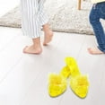 thumbnail image 6 of JWQFBC Princess Shoes Fancy Dress Multifunctional Beautiful Heels Slip on Shoe for Kids Yellow, 6 of 9