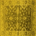 thumbnail image 1 of Ahgly Company Indoor Square Oriental Yellow Industrial Area Rugs, 8' Square, 1 of 4