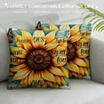 thumbnail image 3 of JEUXUS Cheerful flower God Says You Are Decorative Throw Pillow Cover  Christian Encouragement Bible Verse Decorations For Home Bedroom Living Room Girl Room, Christian Gift for Women Teens Girls, 3 of 5