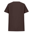 thumbnail image 7 of Delayuji Linen Tshirts For Women Short Sleeve with Button V Neck Lightweight Breathable Casual Blouse Beach Summer Tops Daily Wear, 7 of 7
