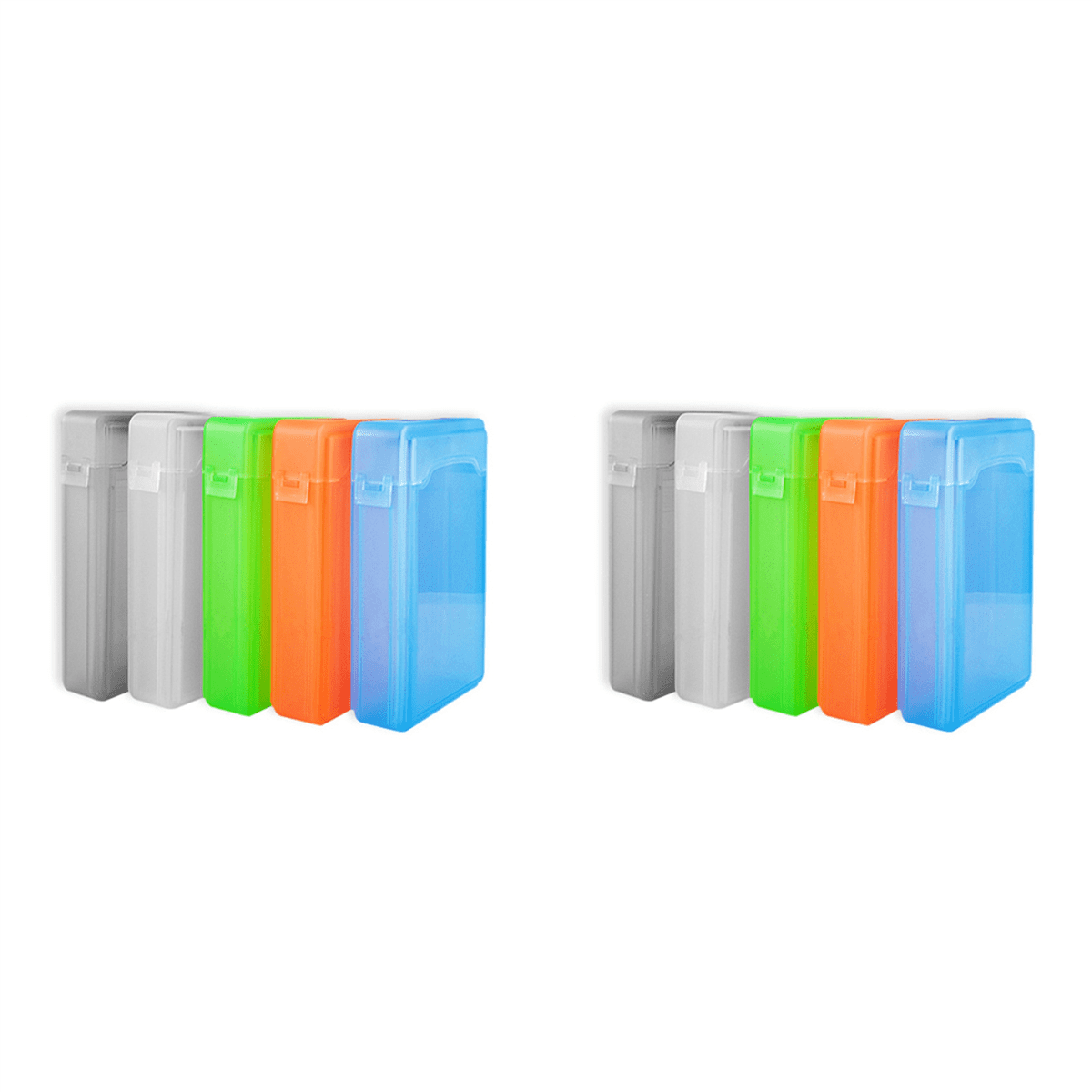 10 PCS 3.5 Inch Portable IDE Sata HDD External Case Hard Drive Case Hard Case PP Protection Case,10 x Hard Drive Case