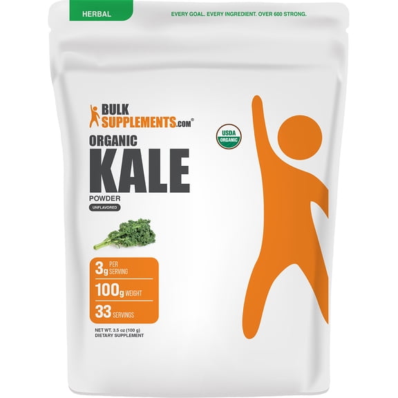 BulkSupplements Organic Kale Powder - 100 Grams (3.5 oz)