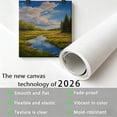 thumbnail image 4 of FLASHLUMI 8x12 Inch Mountain Stream Meadow Landscape Oil Painting Canvas Wall Art, Serene Nature Decor for Living Room Bedroom, No Frame, 4 of 10