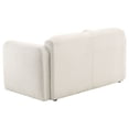 thumbnail image 6 of Dorset Fabric Upholstered Round Track Arm Loveseat White, 6 of 12