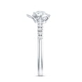thumbnail image 3 of Rosec Jewels Lab Grown Diamond Flower Promise Ring for Engagement (EF-VS Quality Certified), 10K White Gold, US 7.50, 3 of 8