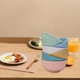 thumbnail image 5 of Snmubt Cereal Bowls 6-Whea-T Straw Bowls Set-Microwave And Dishwasher Safe -Reusable Lightweight Bowl For Rice Soup Snack Fruit (Multicolor), 5 of 7