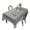 Grey, variant on Floral Print Polyester Tablecloth Machine Washable Spill-Proof for Kitchen Dining Party Table Decoration